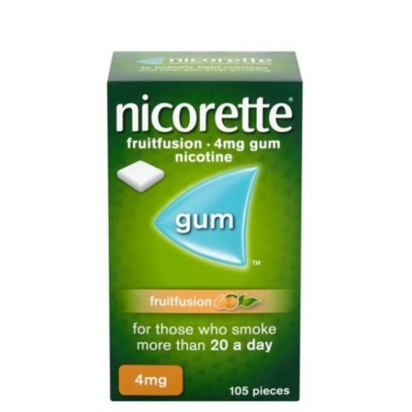 Nicorette Fruitfusion Gum 4mg1 Nicorette Fruitfusion Gum 4mg - 105 Pieces
