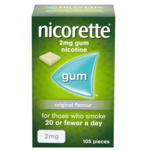 Nicorette Original Flavour Gum 2mg - 105 Pcs