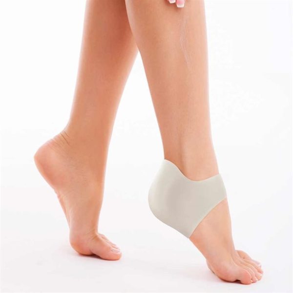 Footworks Silicone Heel Enhancer Socks