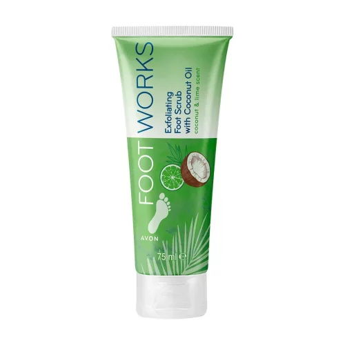 Avon Footworks Coconut & Lime Exfoliating Foot Scrub - 75ml