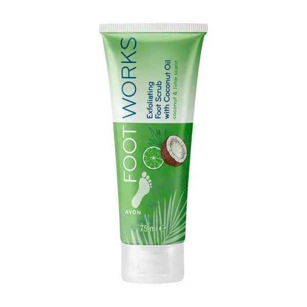 Avon Footworks Coconut & Lime Exfoliating Foot Scrub - 75ml