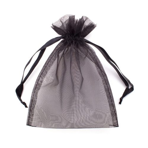 organza bag Avon Organza Bag (Black with Brown String)