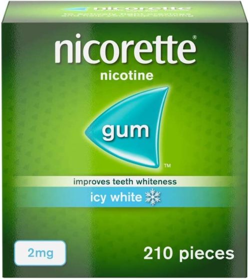 Nicorette Icy White Flavour Gum 2mg – 210 Pcs