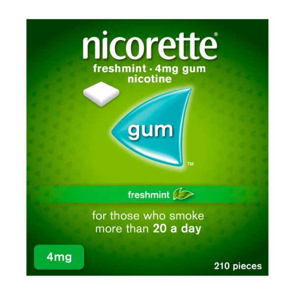 Nicorette Freshmint Gum 4mg – 210 Pieces