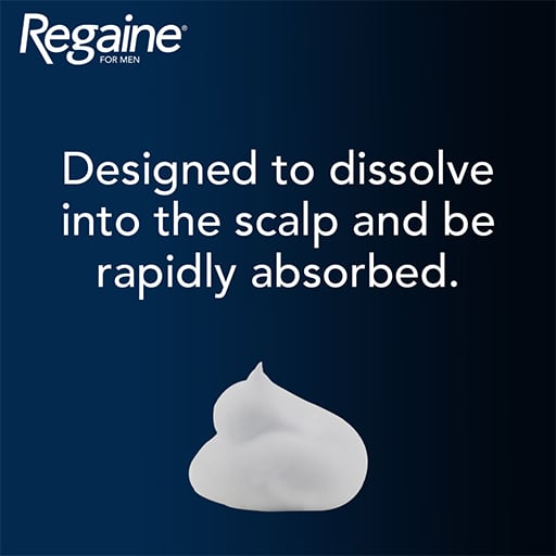 foam_dissolve ROGAINE / REGAINE® FOR MEN EXTRA STRENGTH SCALP FOAM