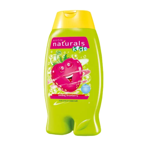 Avon Naturals Kids Swirling Strawberry Body Wash & Bubble Bath - 250ml