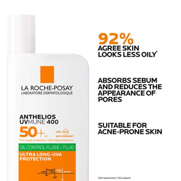 La Roche-Posay ANTHELIOS UVMUNE 400 Oil Control Invisible Fluid SPF50+ - 50ml