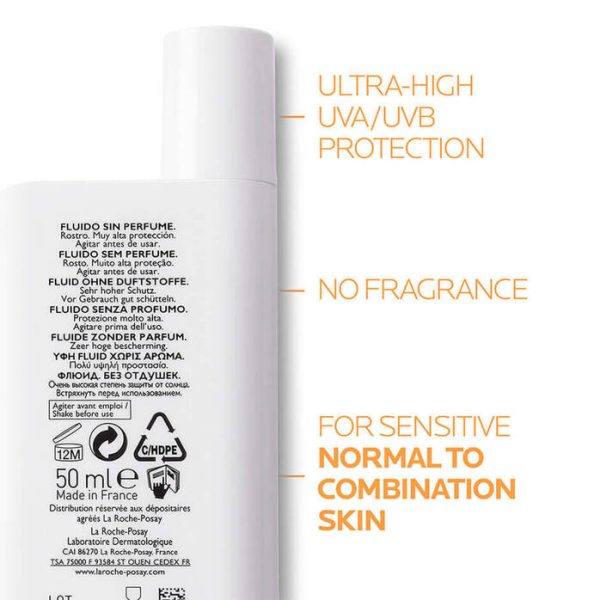 La Roche-Posay ANTHELIOS UVMUNE 400 Invisible Tinted Fluid SPF50+ Sun Cream 50ml
